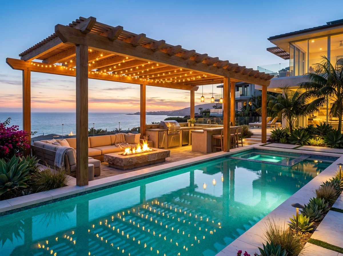 Coastal Pergola Lagoon Pool
