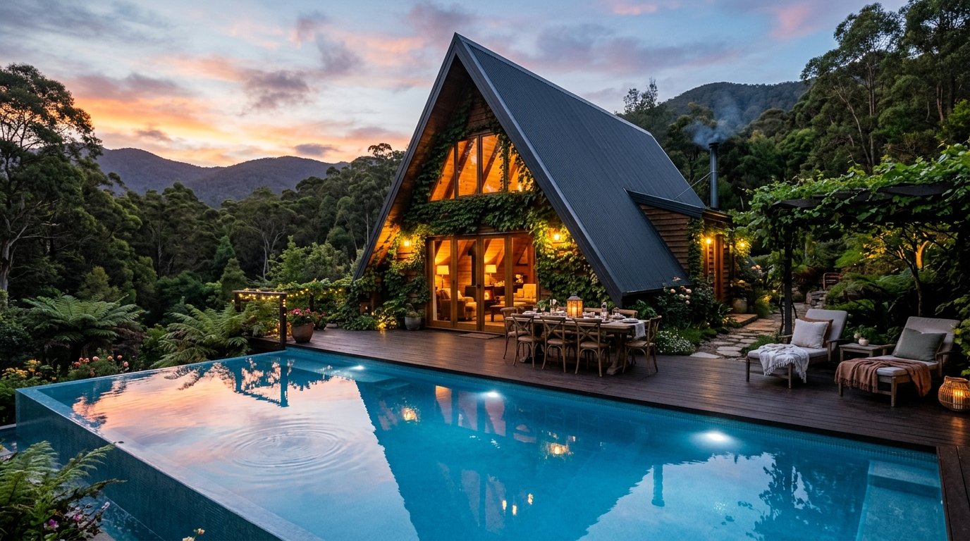 Vine A-Frame Poolside